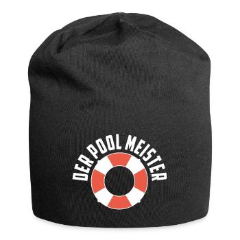 Der Pool Meister Freibad Hallenbad Schwimmbad - Jersey-Beanie - Schwarz - Vorne