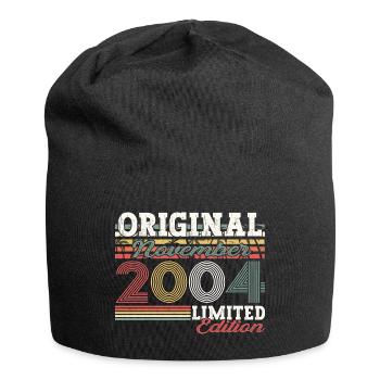 Original November 2004 18th birthday gift - Jersey Beanie - black - Front