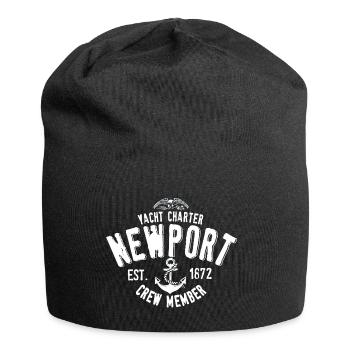 Newport yacht charter - Jersey Beanie - black - Front