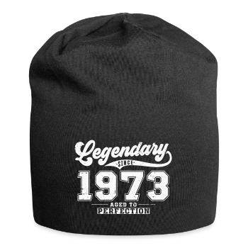 Legendary since 1973 Vintage Birthday Gift - Jersey Beanie - black - Front