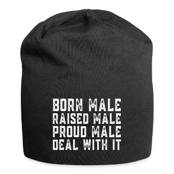 Born Male Raised Male - Jersey Beanie - black - Front