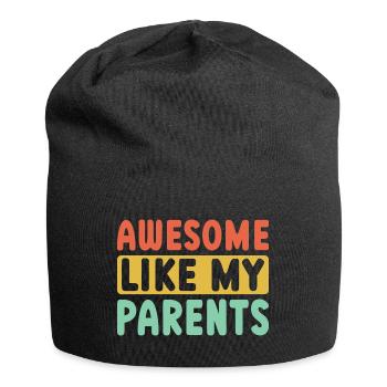 Great as my parents - Jersey Beanie - black - Front