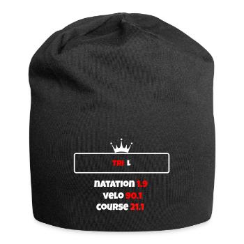 T shirt triathlon Distance L - Bonnet en jersey - noir - Devant