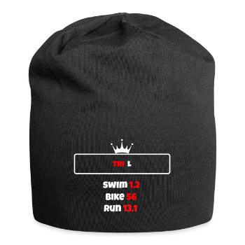 T shirt triathlon Distance L - Bonnet en jersey - noir - Devant