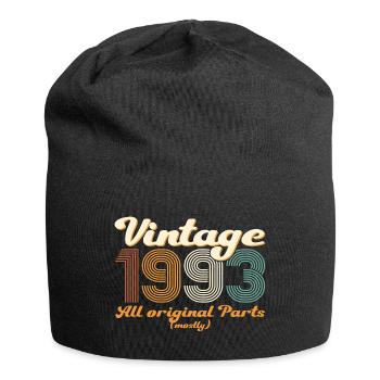 Original vintage 1993 29th birthday gift - Jersey Beanie - black - Front