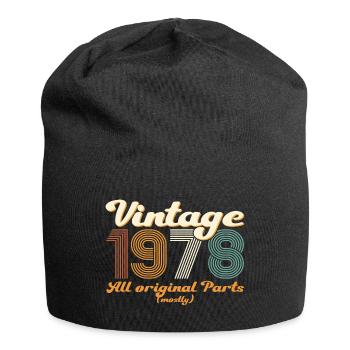Original vintage 1978 44th birthday gift - Jersey Beanie - black - Front