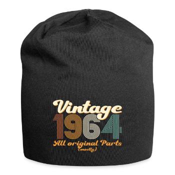 Cadeau original vintage 1964 58ème anniversaire - Bonnet en jersey - noir - Devant