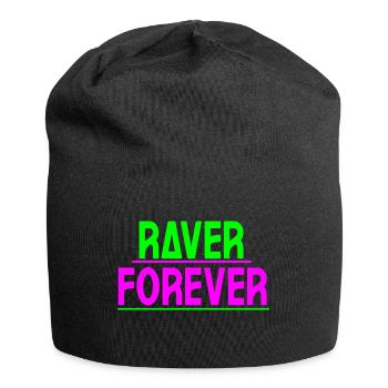 Raver forever - Jersey Beanie - black - Front