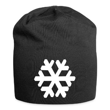 SNOWFLAKE - Jersey Beanie - black - Front
