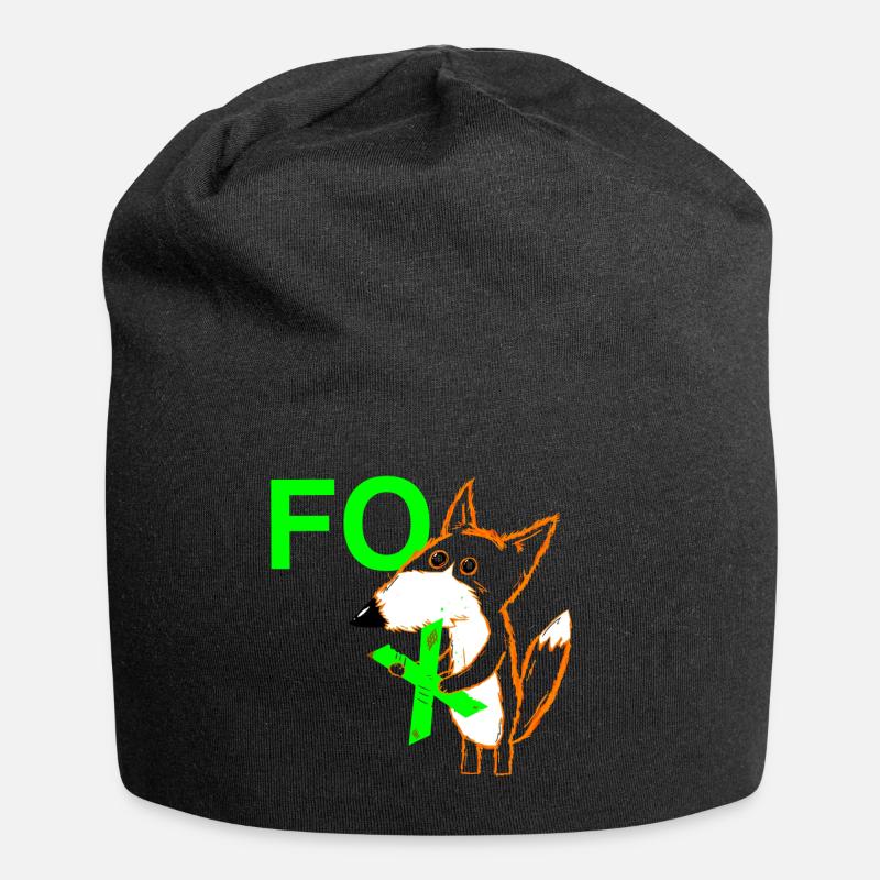 The X in FOX - Jersey Beanie - black