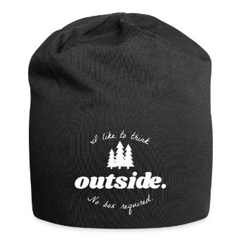 I like to think outside No box required Naturliebe - Jersey-Beanie - Schwarz - Vorne