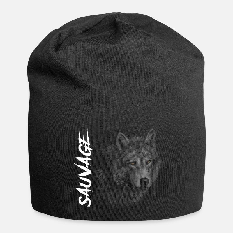 WILDER WOLF - Jersey-Beanie - Schwarz