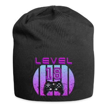 18. Geburtstag - Geschenk zum 18 Geburtstag - Jersey-Beanie - Schwarz - Vorne