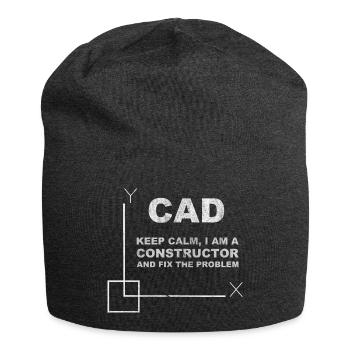 CAD Keep Calm Constructor Engineering - Jersey-Beanie - Anthrazit - Vorne