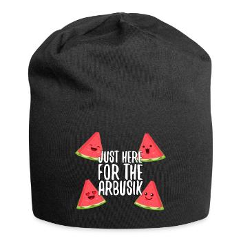 Seulement ici à cause du cadeau de la pastèque - Bonnet en jersey - noir - Devant