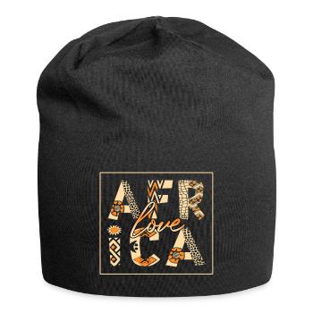 Love Africa - Africa - African Pattern & Style - Jersey Beanie - black - Front