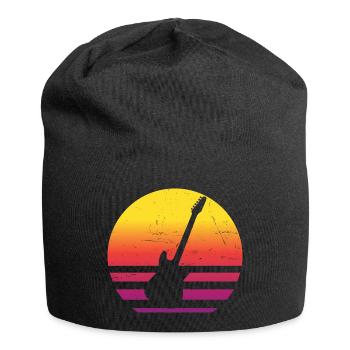 Guitar Herren Gitarrist Gitarre Guitar Player - Jersey-Beanie - Schwarz - Vorne