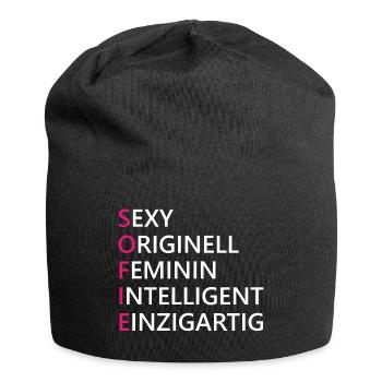Sofie Name Geschenk - Jersey-Beanie - Schwarz - Vorne