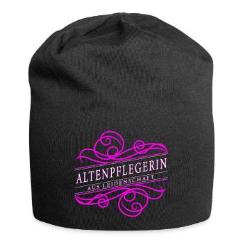 Altenpflegerin aus Leidenschaft - Jersey-Beanie - Schwarz - Vorne