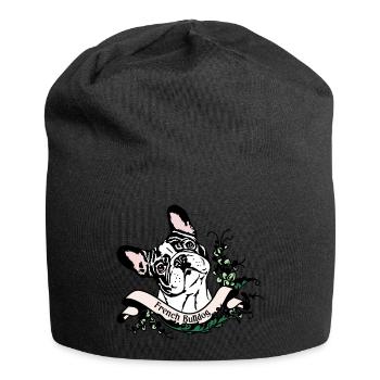 Français Bulldog Anno 1900 - Bonnet en jersey - noir - Devant