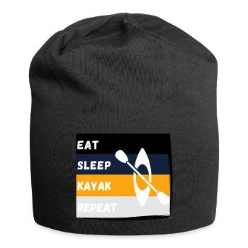 EAT SLEEP KAYAK REPEAT - Jersey-Beanie - Schwarz - Vorne