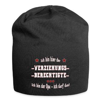 Verziehungsberechtigtern - ich bin der Opa - Jersey-Beanie - Schwarz - Vorne