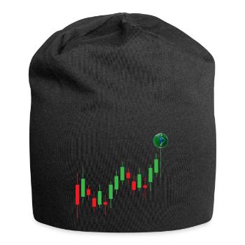 Trade Chart Planet | Bougie, photos amusantes - Bonnet en jersey - noir - Devant