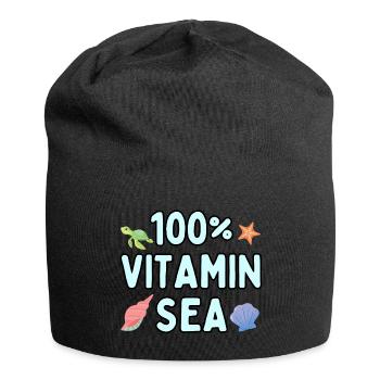 100 Percent Vitamin Sea - Jersey Beanie - black - Front