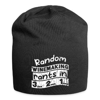 Random Winemaking rants in 3... 2... 1... - Jersey-Beanie - Schwarz - Vorne