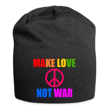 Make love not war - Bonnet en jersey - noir - Devant