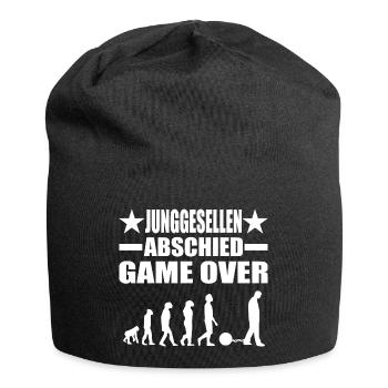 Junggesellenabschied - Jersey-Beanie - Schwarz - Vorne