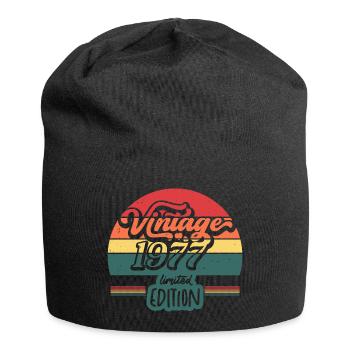 Jahrgang 1977 Limitierte Auflage - Jersey-Beanie - Schwarz - Vorne