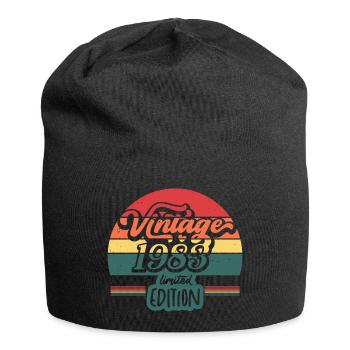 Jahrgang 1983 Limitierte Auflage - Jersey-Beanie - Schwarz - Vorne