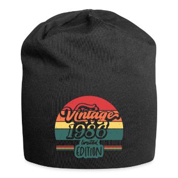 Jahrgang 1986 Limitierte Auflage - Jersey-Beanie - Schwarz - Vorne
