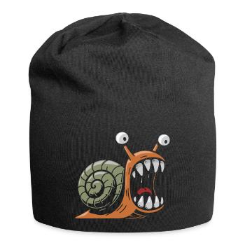 Snail with large teeth - Jersey Beanie - black - Front
