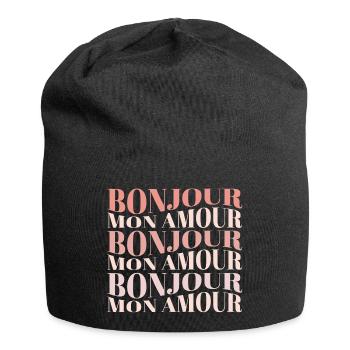 Bonjour Mon Amour - Jersey-Beanie - Schwarz - Vorne