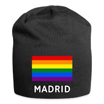 Pride Flag Madrid - Jersey Beanie - black - Front