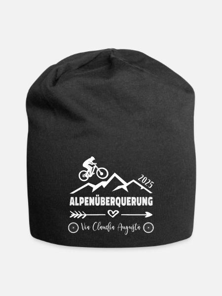 Alpenüberquerung Fahrrad Via Claudia Augusta 2025 - Jersey-Beanie - Schwarz