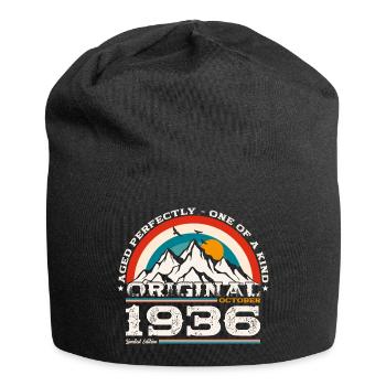 88e anniversaire Original octobre 1936 Né en 1936 - Bonnet en jersey - noir - Devant