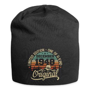 Original Cadeau Anniversaire 77 ans, Décembre 1948 - Bonnet en jersey - noir - Devant