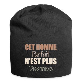 Dieser perfekte Mann ist nicht mehr als Paar verfügbar - Jersey-Beanie - Schwarz - Vorne