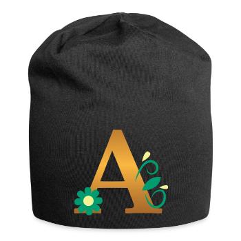 A - Bonnet en jersey - noir - Devant