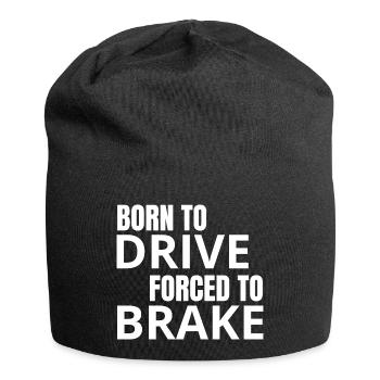 Born to Drive – Forced to Brake - Jersey Beanie - black - Front