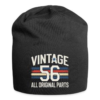 Vintage Route 1956 Design für Geburtstag Bday - Jersey-Beanie - Schwarz - Vorne