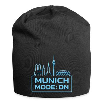 Munich Mode On Skyline Bayern Design - Jersey Beanie - black - Front
