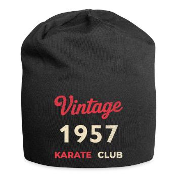 Vintage 1957 – Karate Club Retro Geburtsjahr - Jersey-Beanie - Schwarz - Vorne