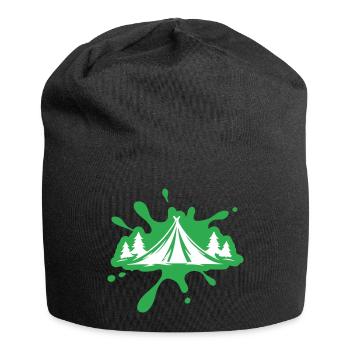 Masses de nature de tente de camping - Bonnet en jersey - noir - Devant