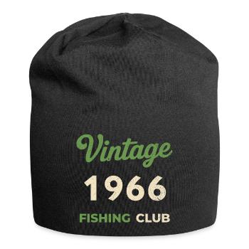 Millésime 1966 – Année de naissance rétro du club de pêche - Bonnet en jersey - noir - Devant