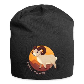 Pouvoir bouclé du Bélier - Bonnet en jersey - noir - Devant