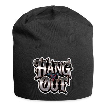 Hang Out Bat Horror Saying For Dark - Jersey Beanie - black - Front